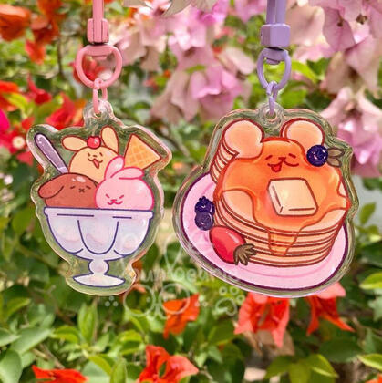 Keychains of my original designs (2023)