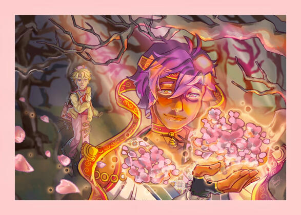 Original Design FAN ART: Featuring Adonis and Arashi from Ensemble Stars (2024)