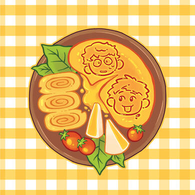 Original Design FAN ART: Food inspired by Delicious in Dungeon, featuring Kabru and Laios (2024)