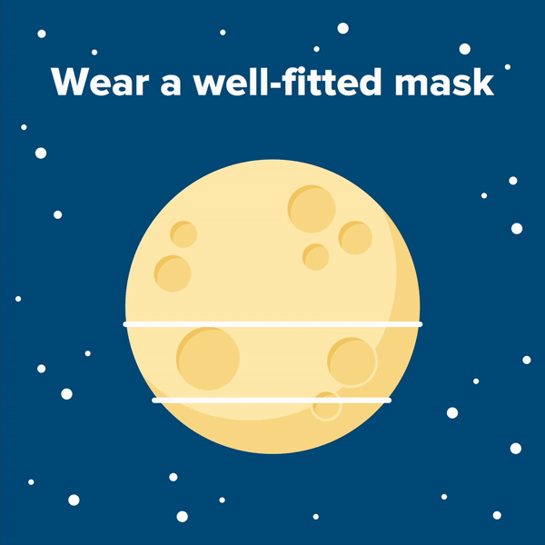 Lunar New Year Masked Moon Vector Animation (2022)