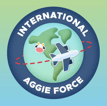 University of California Davis: International Aggie Force Logo (2021)